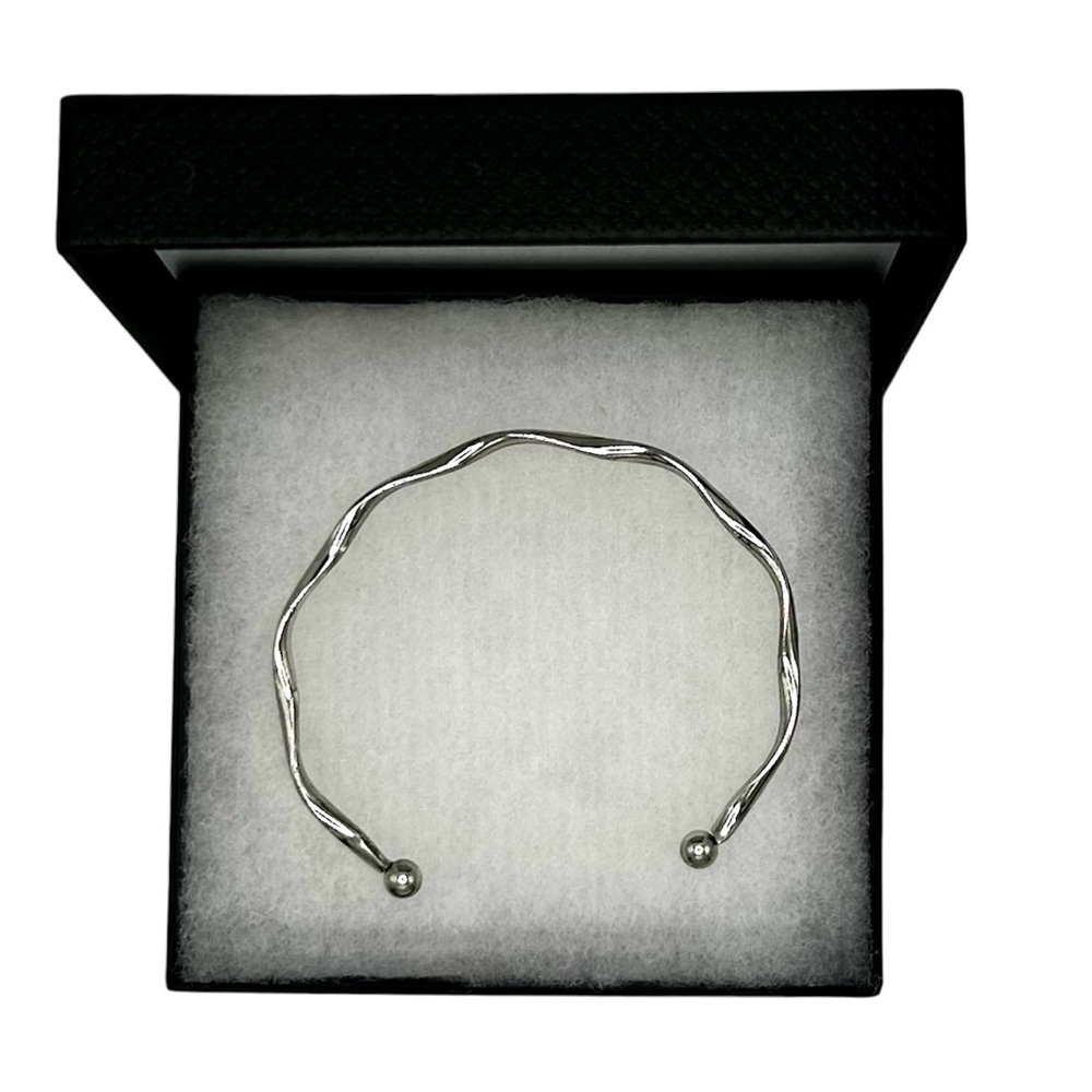 Gold or Silver Twist Design‎ Open Cuff Bracelet. New - Picture 9 of 11